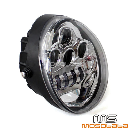 Chrome LED Projector Headlights for Harley VRSC VRSCA VRSCAW VRSCB (2002-2017)