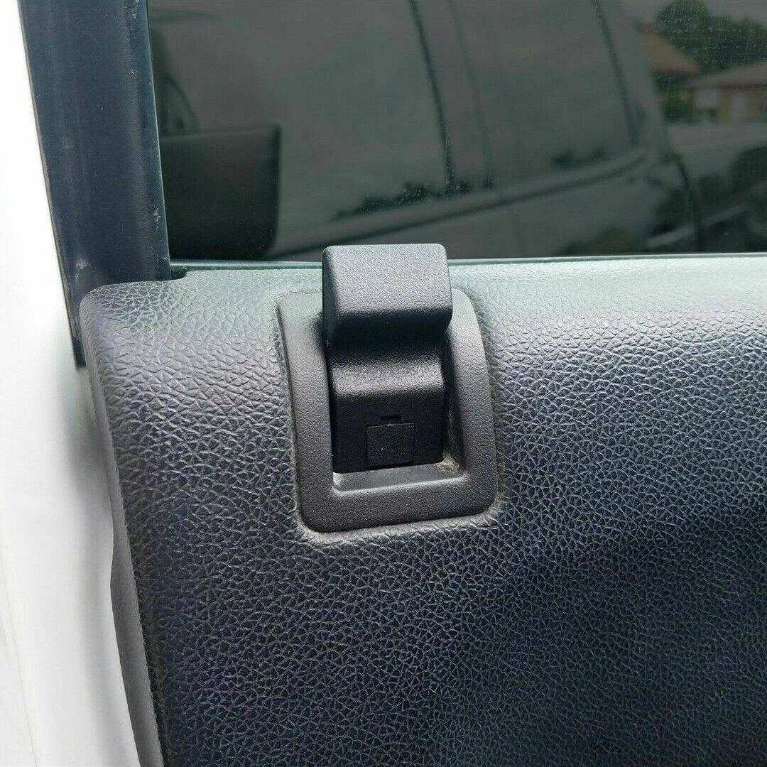 2 x Door Lock Knobs Black for Chevy GMC Yukon Silverado Sierra (2007-2013)