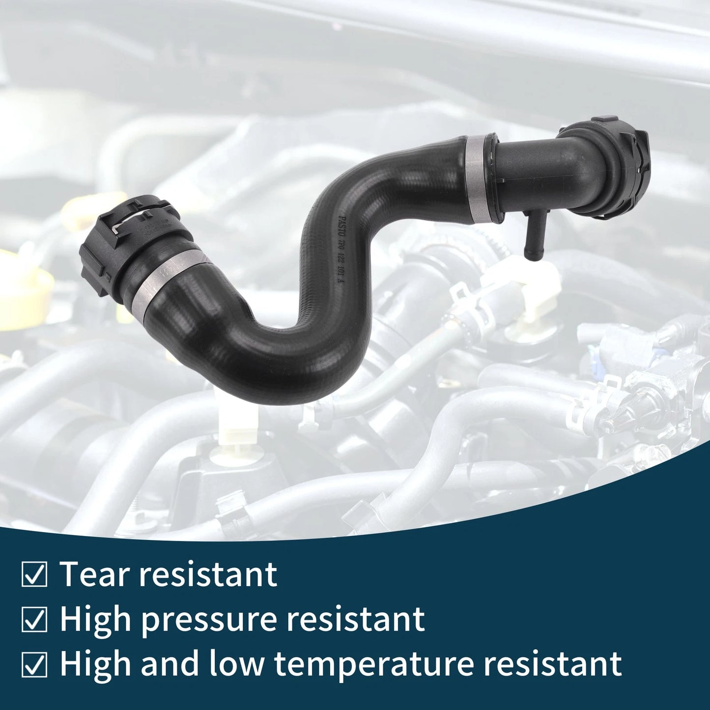 Radiator Hose Rubber Water Pipe 3.0L for Porsche Cayenne (2011-2014)