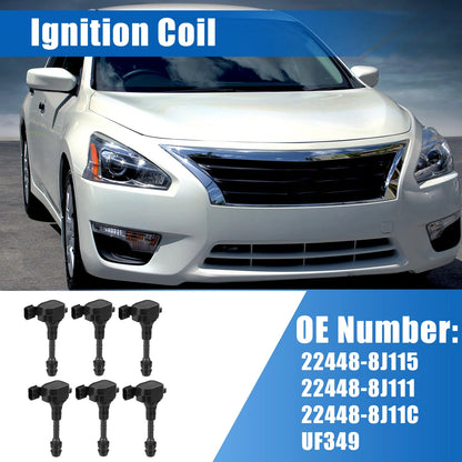 6 x Ignition Coils for Nissan Altima (2002-2006)