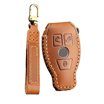 Key Shell Cover Keychain for Benz E GLA GLC GLE C B Class (2013-2023)