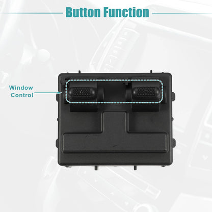 Front Left Driver Side Master Power Window Switch for Jeep Wrangler (2007-2018)