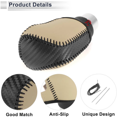 Gear Shift Knob Cover for Toyota Avalon (2019-2022) Black Carbon Fiber