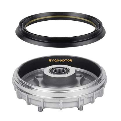 Front Brake Drum with Seal / 2 x 4 for Honda Rancher 350 ES TRX350TE (2000–2006)