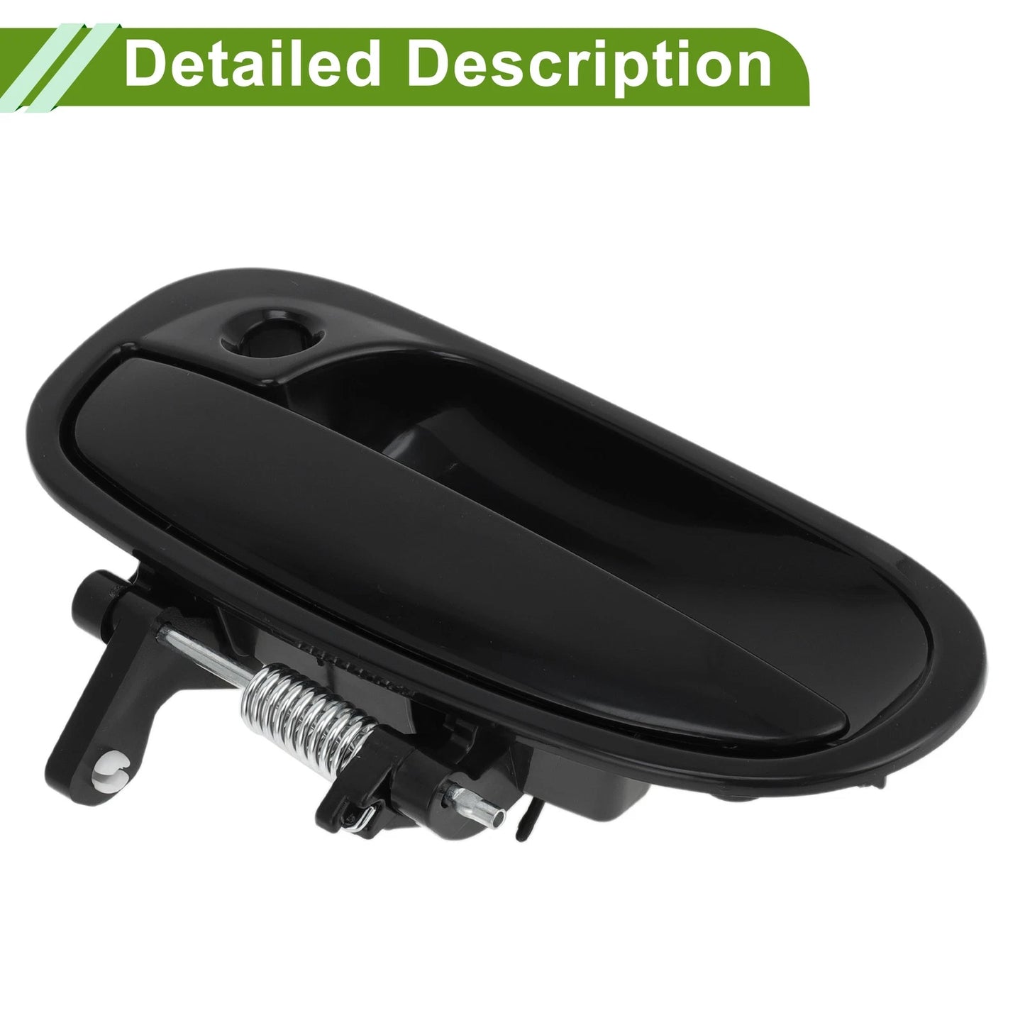 Black Front Left Exterior Door Handle for Honda Civic (1996-2000)