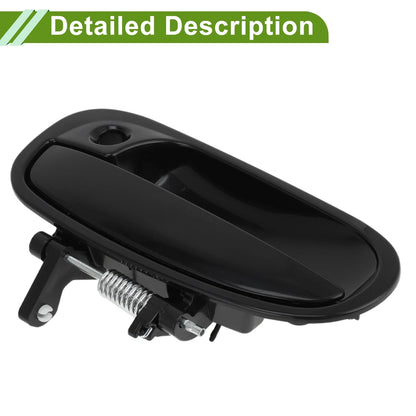 Black Front Left Exterior Door Handle for Honda Civic (1996-2000)