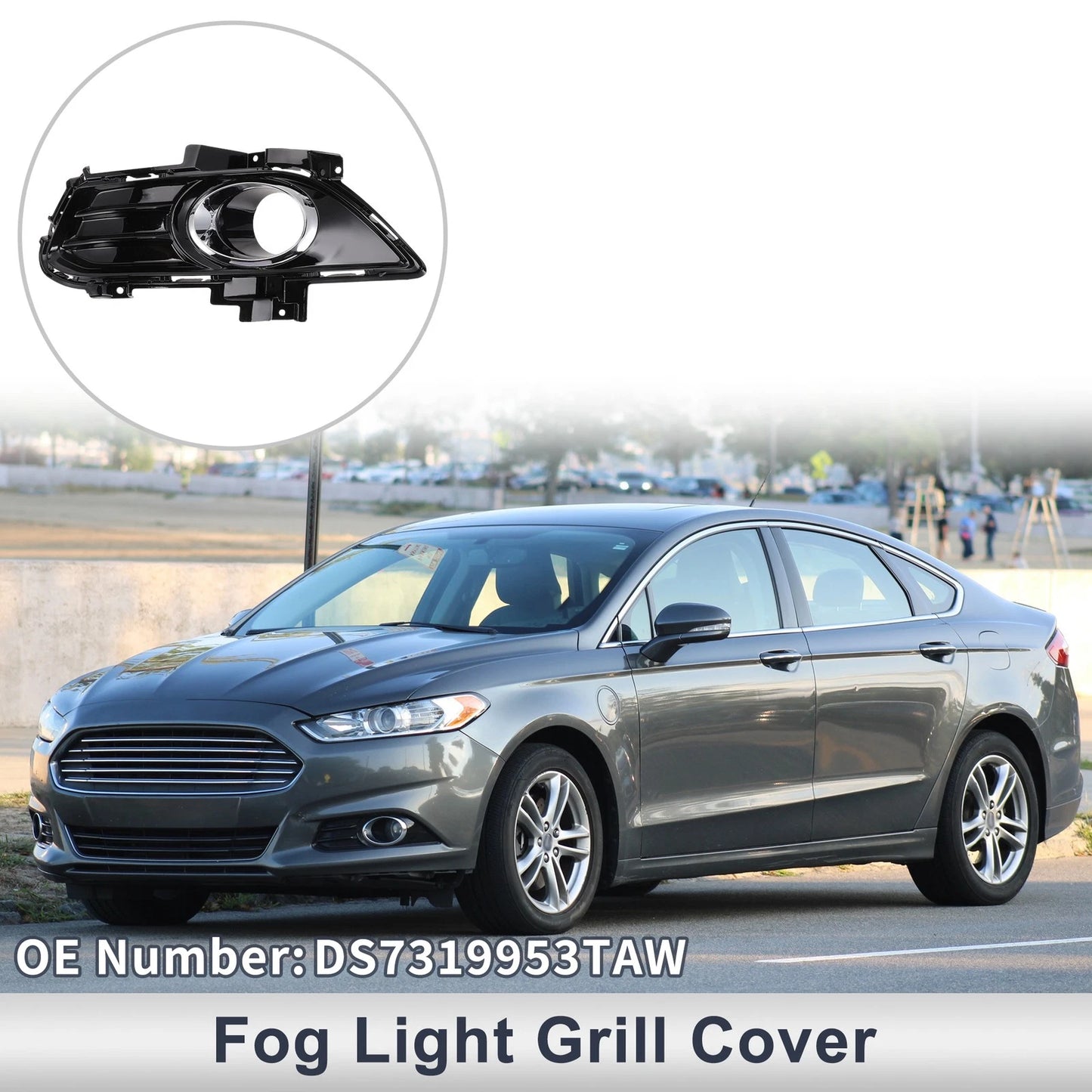 Front Left Fog Light Grill for Ford Fusion (2013-2016)