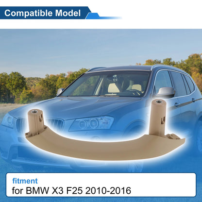 Front Passenger Side Inner Door Panel Handle for BMW X3 F25 (2010-2016) Beige