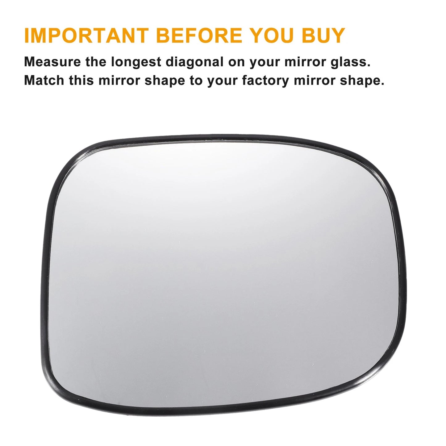 Car Left Right Mirror Glass w/ Back Non-heated for Honda Model