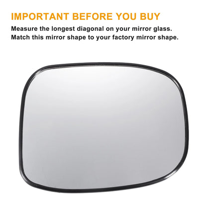 Car Left Right Mirror Glass w/ Back Non-heated for Honda Model