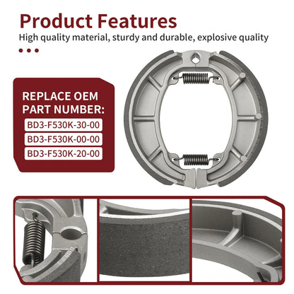 Rear Brake Shoes For Yamaha BD3-F530K