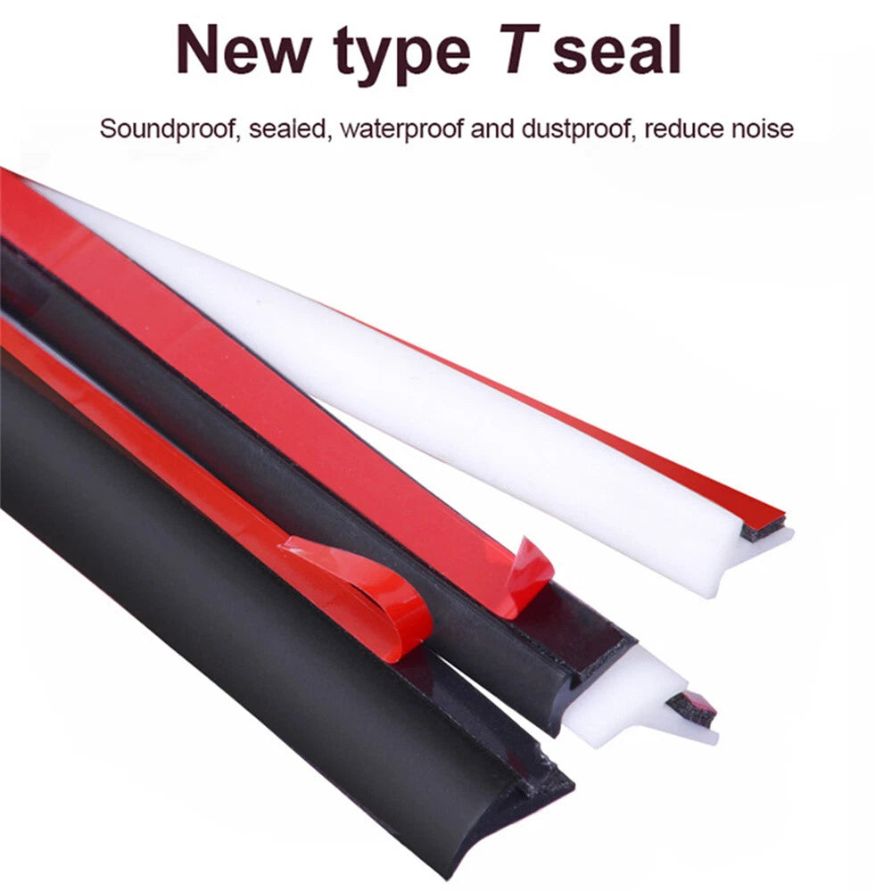 Rubber Seal Strip Weatherstrip for Car Bumper Fender Trim Black 5M