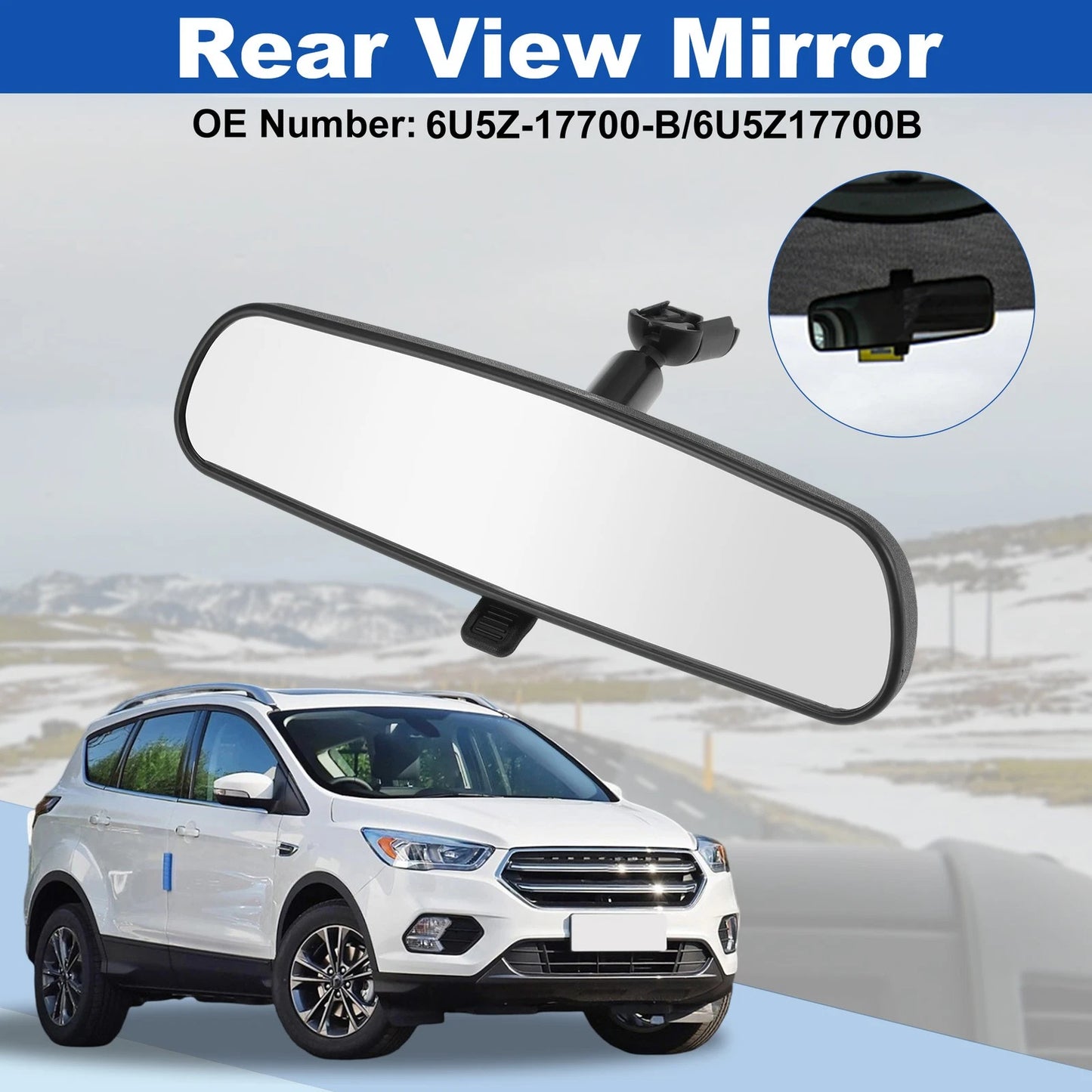Interior Rearview Mirror 1x for Ford Escape (2001–2019)