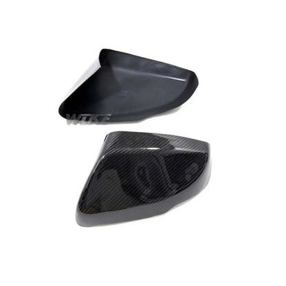 Real Carbon Fiber Mirror Cover Cap Trim For Cadillac CT5 CT6 CTS 2014-2018