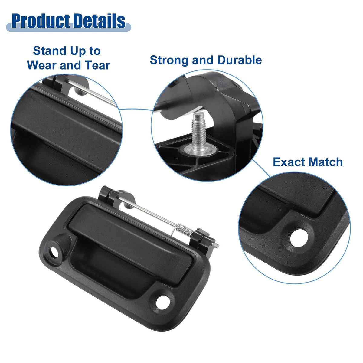 Tailgate Handle Rear Door Liftgate Latch for Ford F-250 F-350 (2008-2012)