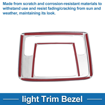 Front Row Light Trim Bezel for Honda Freed (2024-2025) Silver Tone