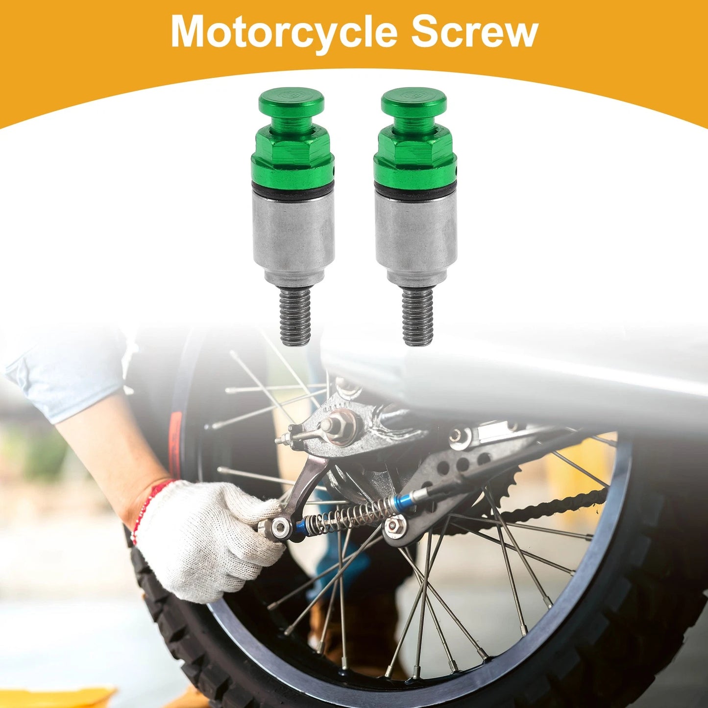 2 x Screw M4x0.7 Fork Air Bleeder Valve Metal Green for Motorcycle