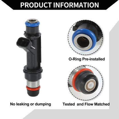 Fuel Injector for Chevrolet Trailblazer 4.2L Black 1 Pc (2002-2005)