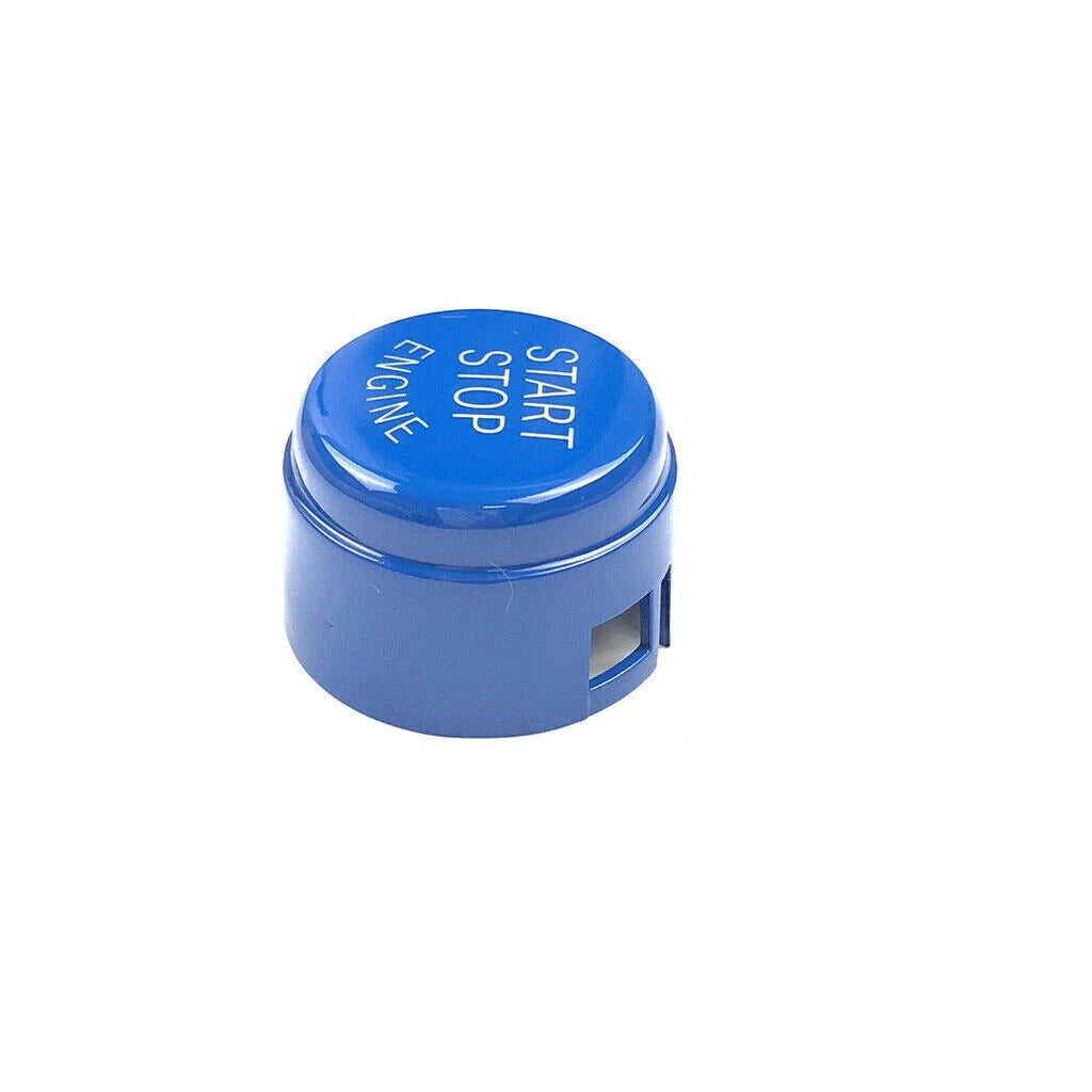 1x Blue Start Stop Engine Button Cover for BMW 1/2/3/5 Series X3 X5 X6 (2000-2023)