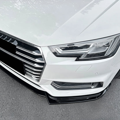 Front Spoiler Lip Splitter Kit for Audi A4 B9 Sline (2017-2019)