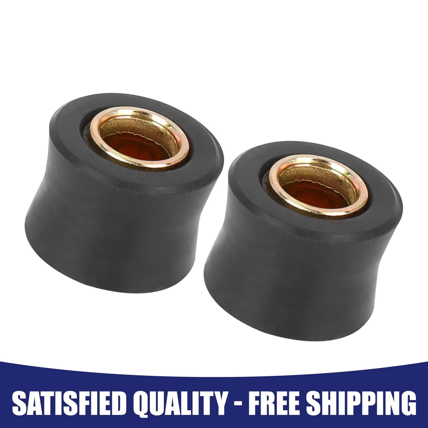 2 x 10mm Rear Shock Absorber Cushion Rubber Ring Bushing for Universal