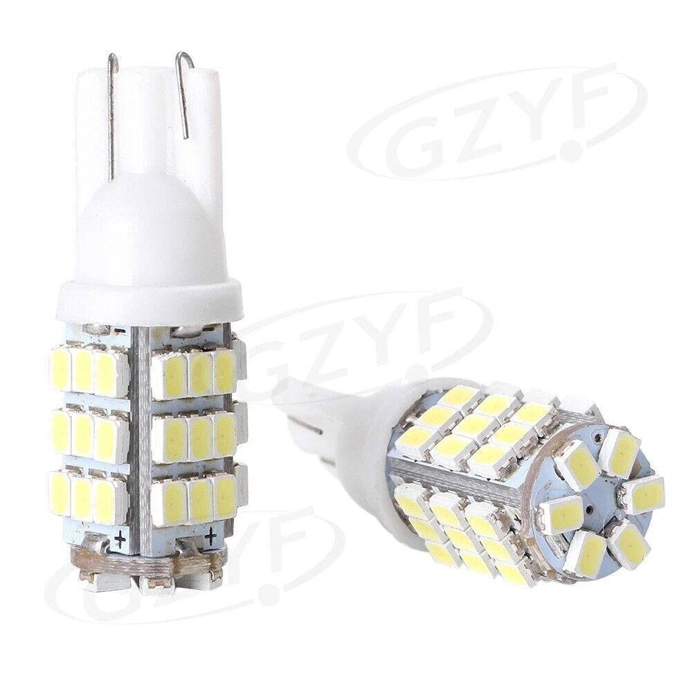 2 x 12V LED T10 168 Xenon Backup Reverse Lights for Car (6000K)