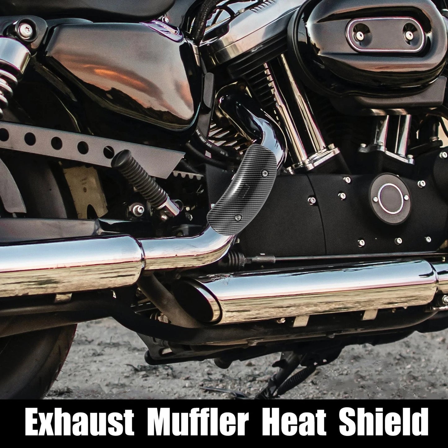 1 x Exhaust Muffler Pipe Heat Shield Insulation Cover Guard for Motorcycle ATV