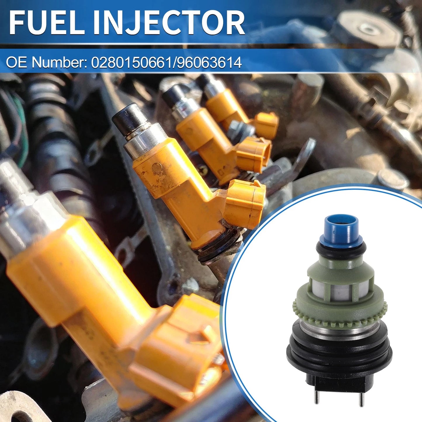 Fuel Injector 1 Pcs for Chevrolet Metro Base 1.0 L3 (1998-2000)