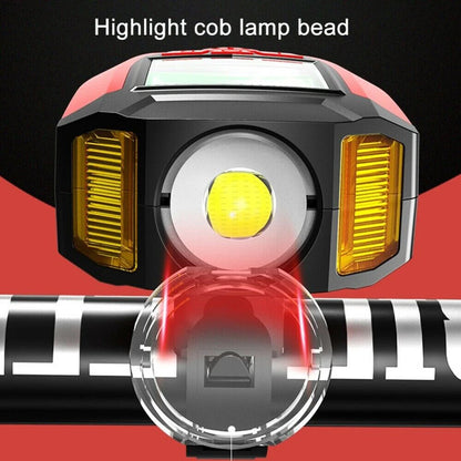 USB Rechargeable LED Bicycle Headlight with Horn for Bike Front Light