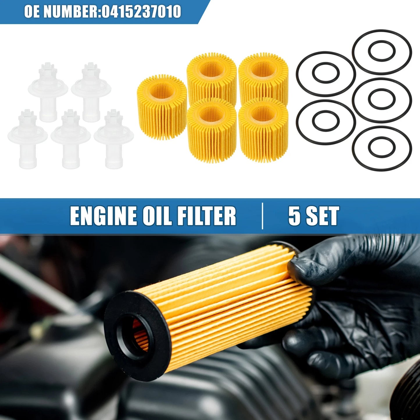 Engine Oil Filter with O Ring for Toyota C-HR (2018)