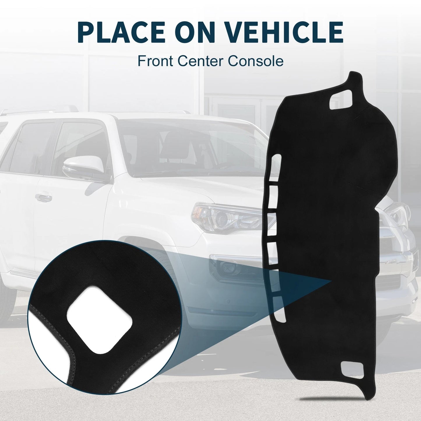 Dashboard Cover Mat for Nissan Dayz B40 Series Sun Protector Black (2014-2020)
