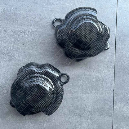 REAL Carbon Fiber Fuel Pump Covers for Ferrari 458 Italia Spider 2010-2015