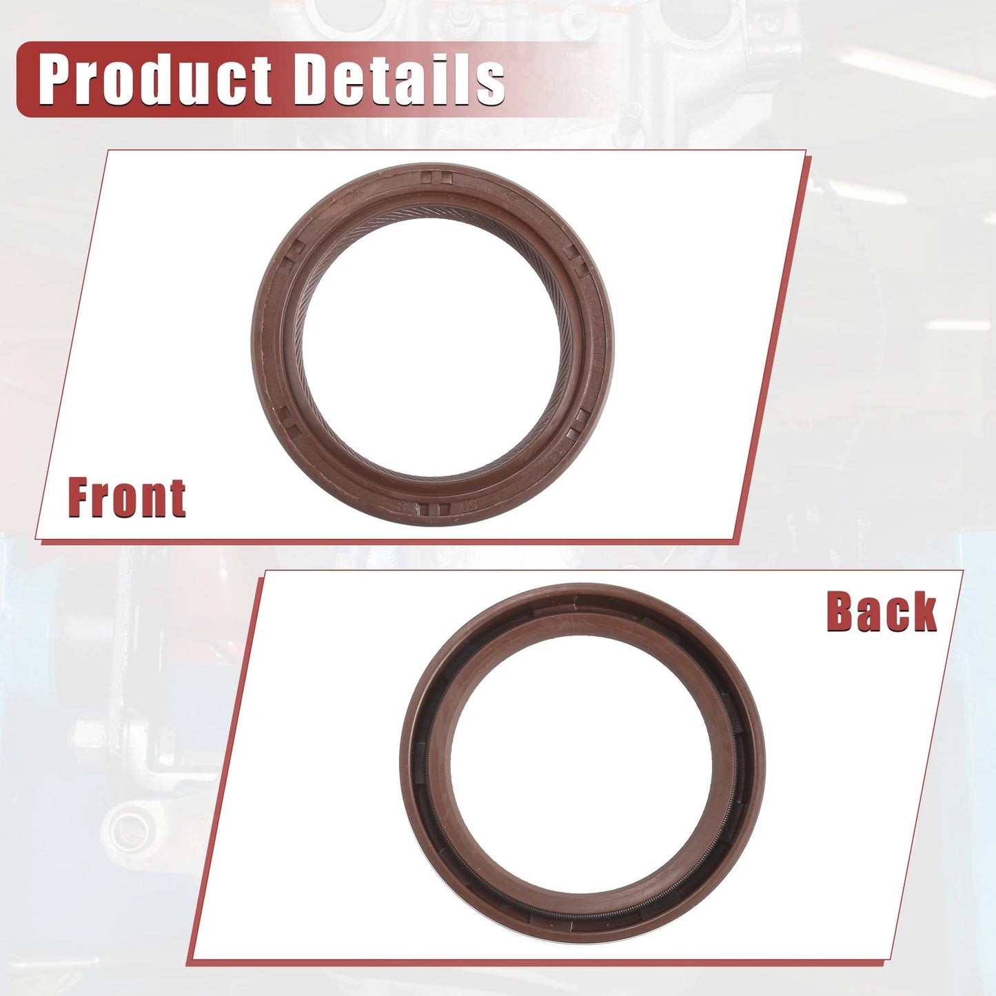 2 x Engine Crankshaft Oil Seals for Honda CR-V (1997-2000)