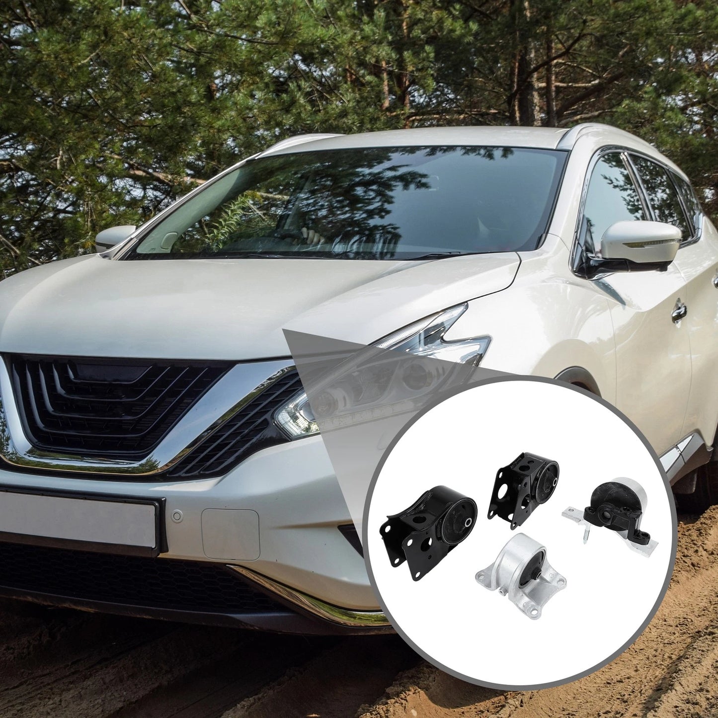 Engine Motor Mount Set for Nissan Murano (2002-2009)