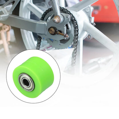 8mm Drive Chain Pulley Roller Slider Tensioner Rubber Wheel for Motorcycle