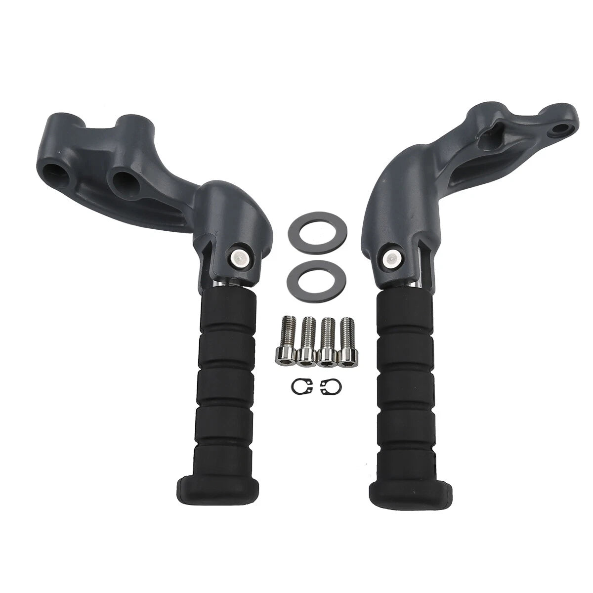 Gray Passenger Footpeg Footrest Mount Bracket for Indian Scout (2015-2023)