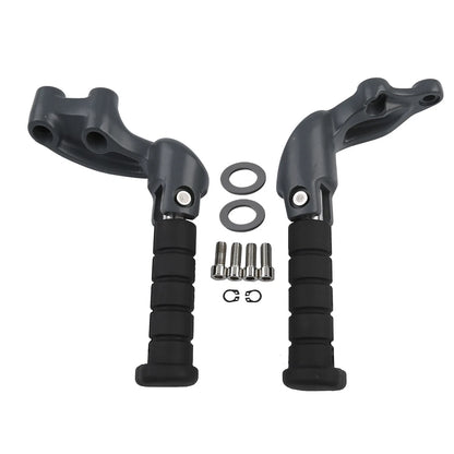Gray Passenger Footpeg Footrest Mount Bracket for Indian Scout (2015-2023)