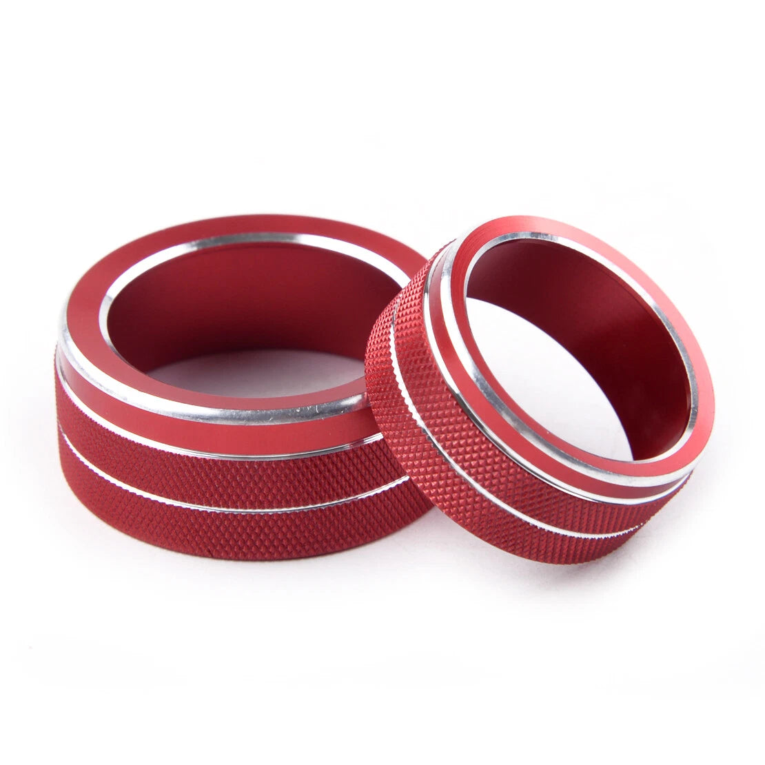 5 x Red Dashboard Button Circle Covers for Honda Accord (2018-2019)