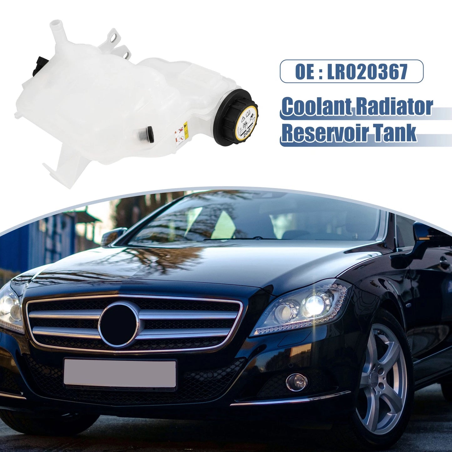 Coolant Radiator Reservoir Tank LR020367 w/ Cap Sensor for Land Rover