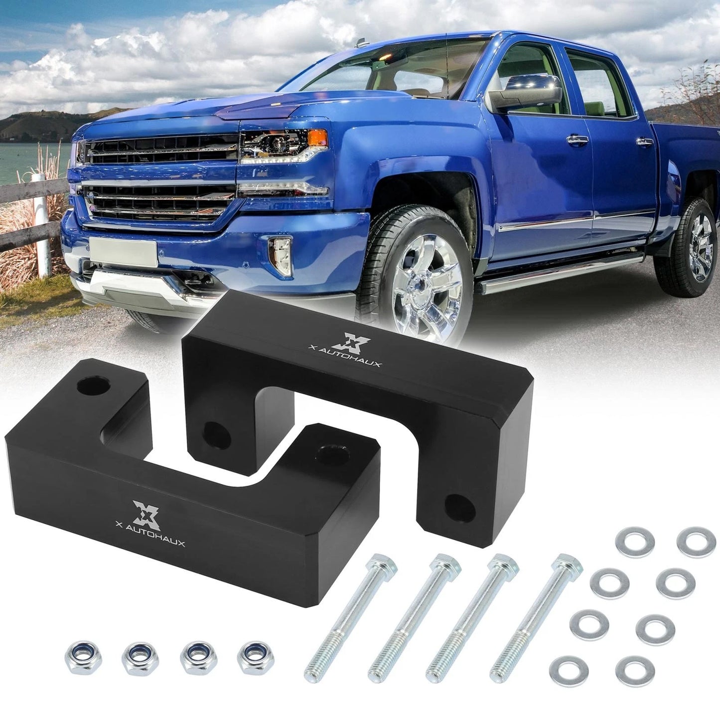 2.5 Front Leveling Lift Spacers Kit for GMC Chevrolet Silverado 1500