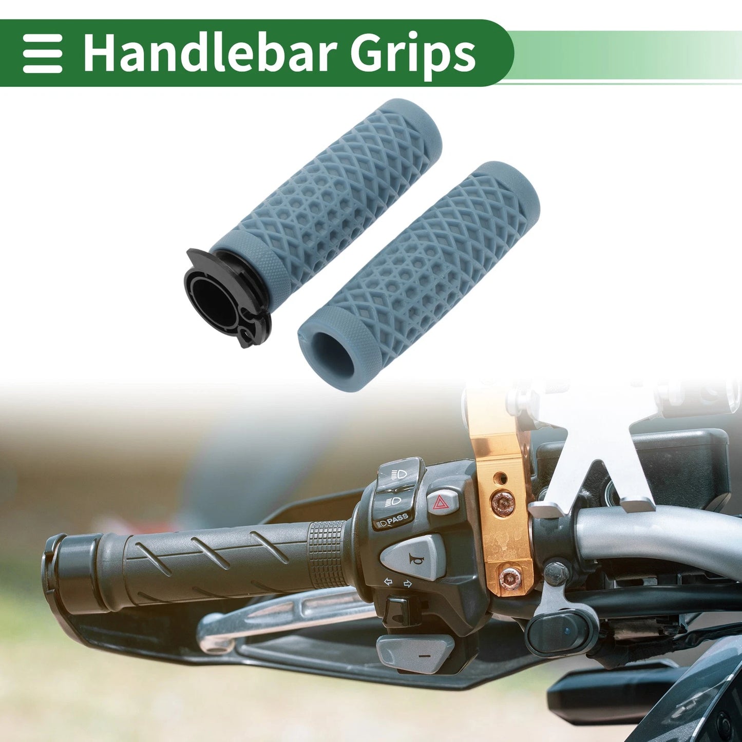 7/8" / 22mm / Handlebar Grips Cover Kit for Motorcycle