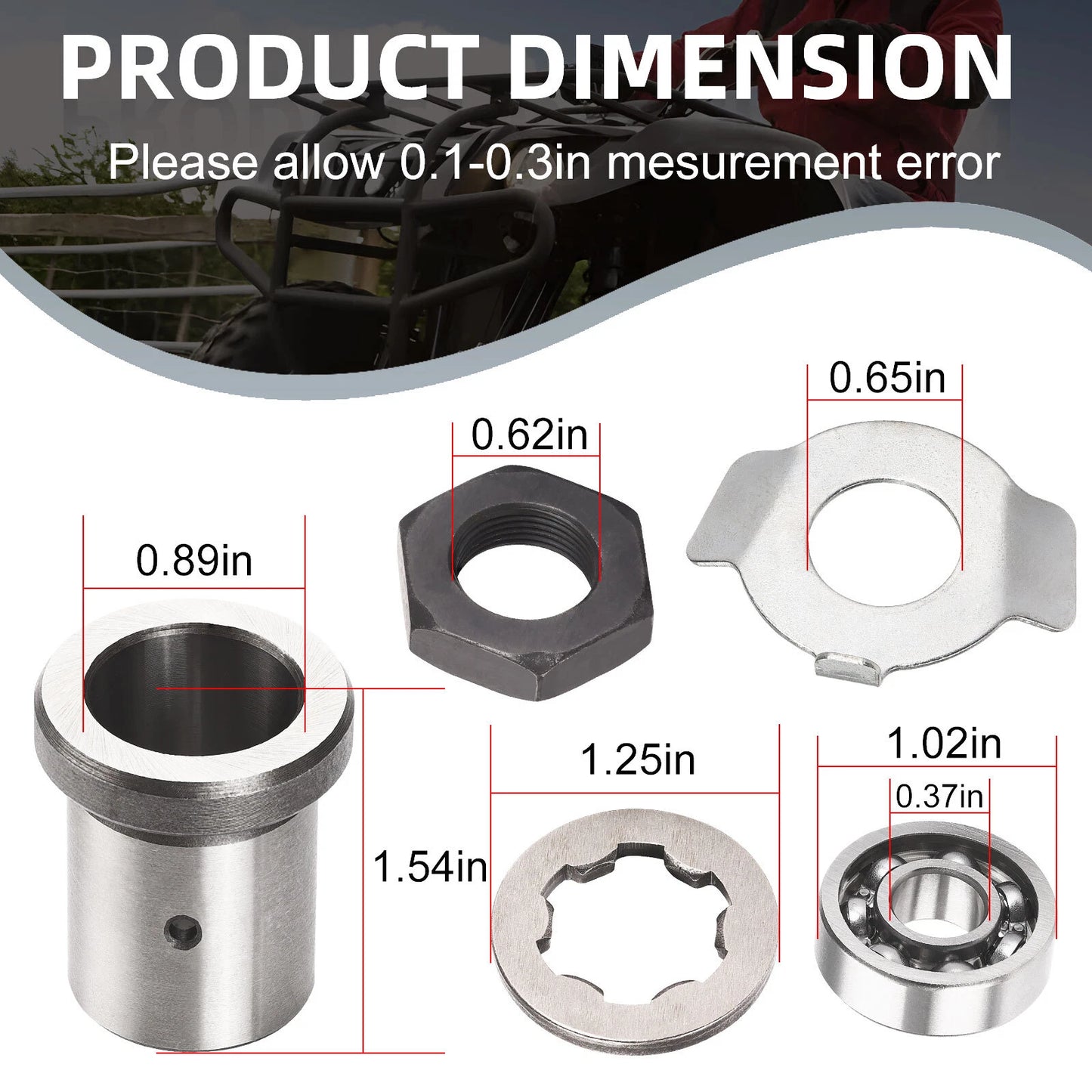 Front Sprocket Lock Nut Washer for YAMAHA Raptor 350 (2004-2013)