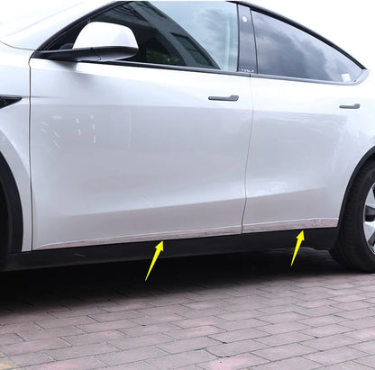 Chrome Side Guard Cover Trim for Tesla Model Y (2021-2023)