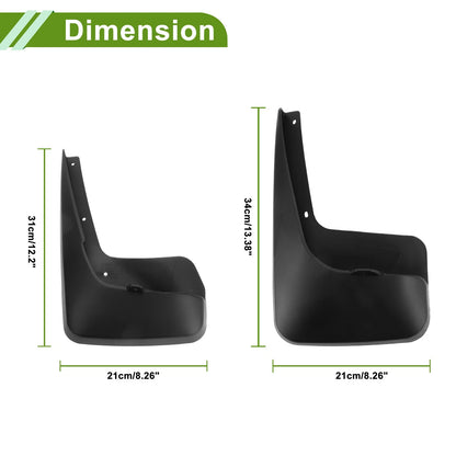 Mud Flaps Splash Guards Set for Dodge Town & Country (2011-2017)
