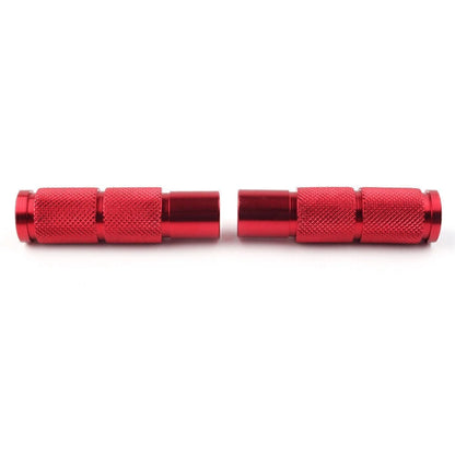 Universal Motorcycle Foot Pegs for Racing Bikes - Red
