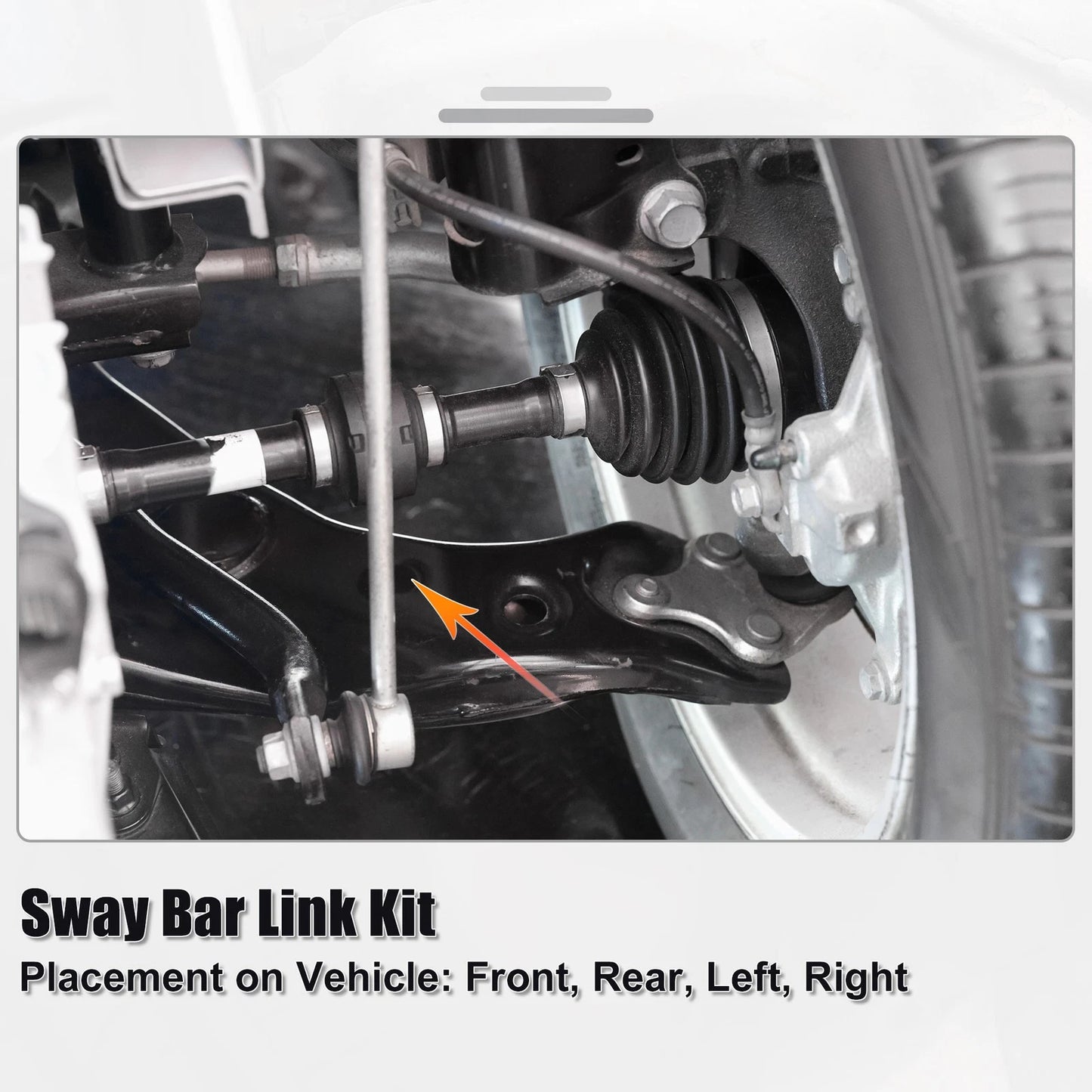 4 Pcs Front & Rear Sway Bar Links for Jeep Grand Cherokee