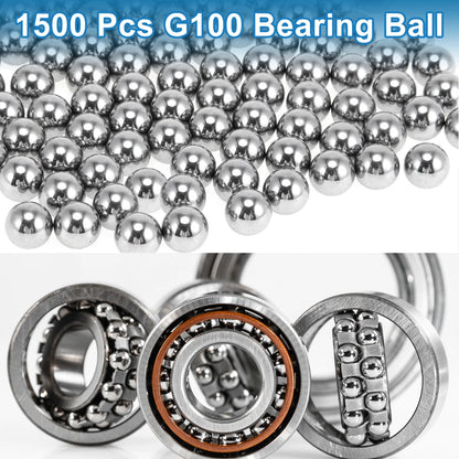 0.7mm Bearing Ball Steel G100 Precision Ball Silver Tone 1500 Pcs for G100