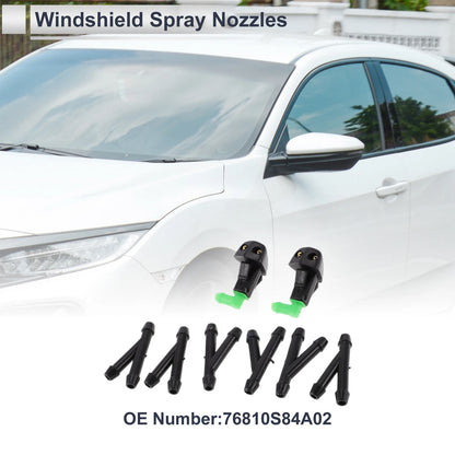 6 Pcs Washer Nozzle & Hose Connector for Honda