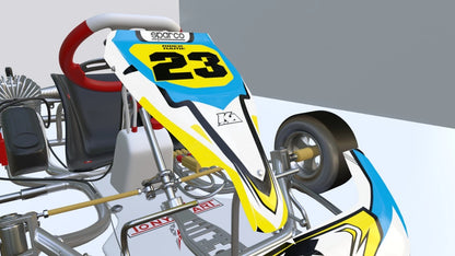 Stilo Kart Custom KART ART Sticker Kit Spark Style Decals