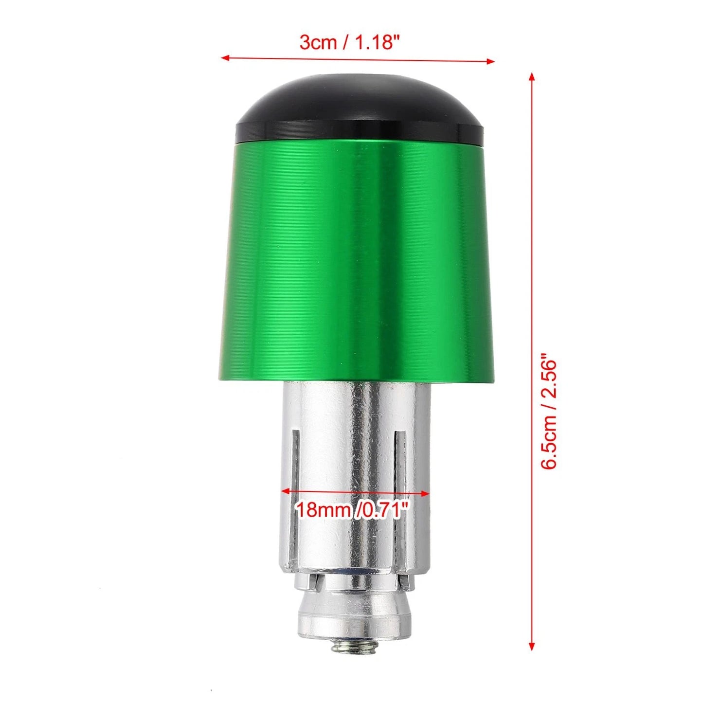1 Pair 7/8" 18mm Hand Grips Handlebar End Caps Plug Bar End for Motorcycle
